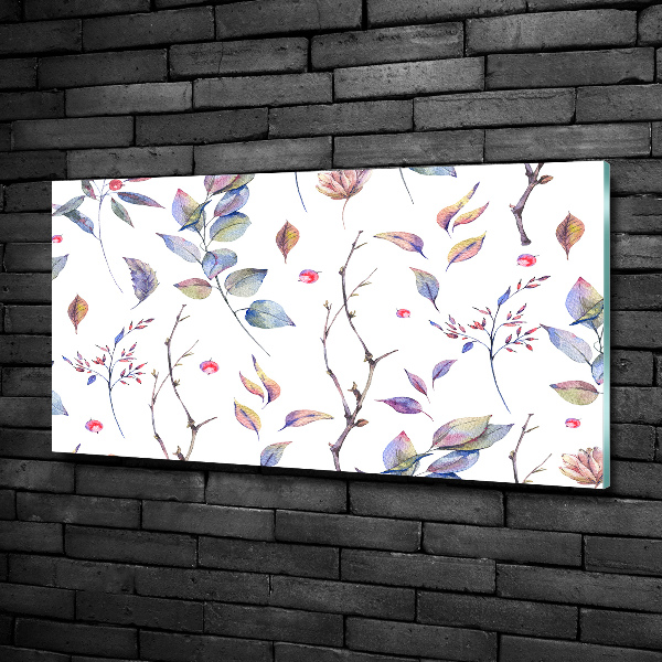 Bild auf glas Blätter