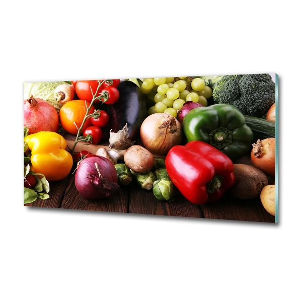 Bild auf glas Gemüse und Obst