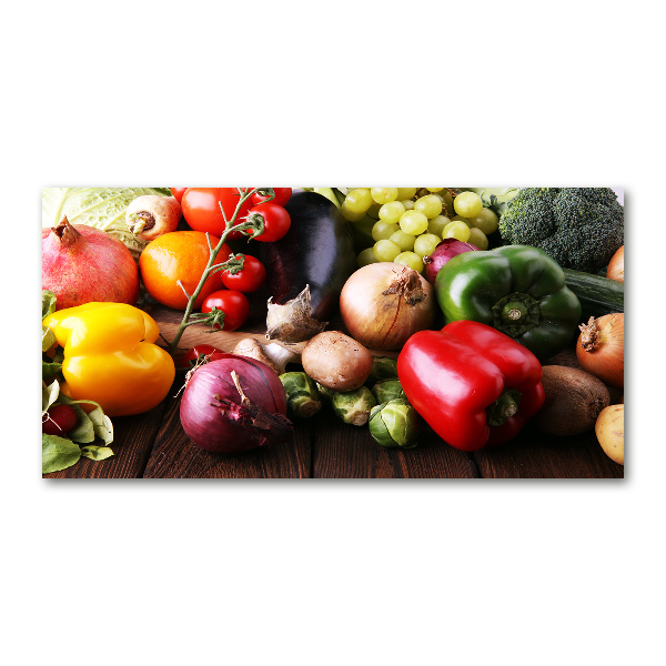 Bild auf glas Gemüse und Obst