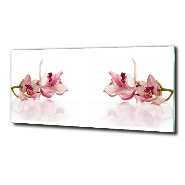 Glasbild Orchidee