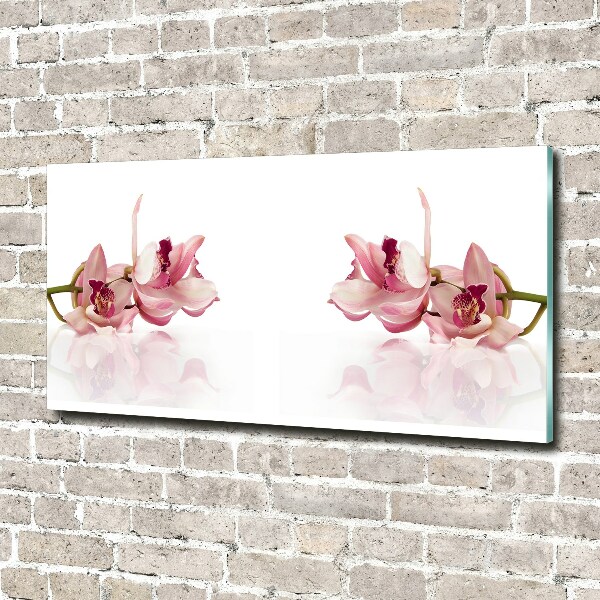Glasbild Orchidee