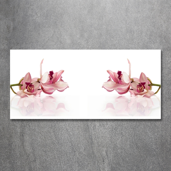 Glasbild Orchidee