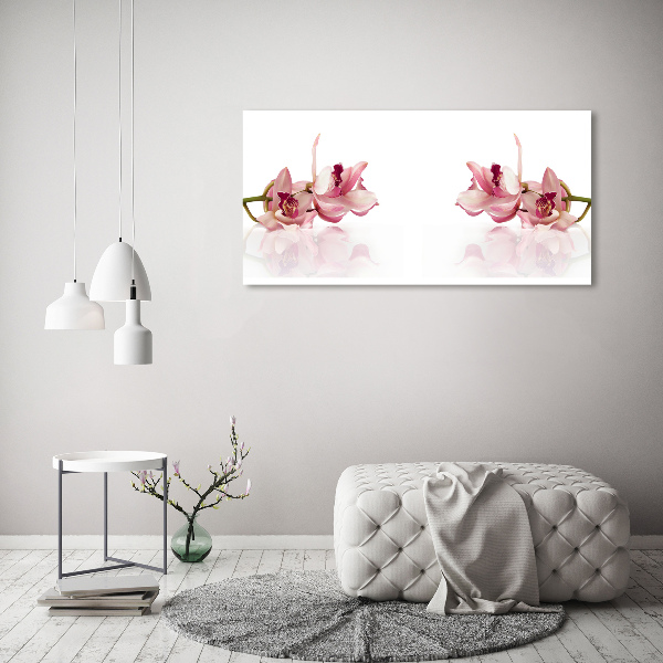 Glasbild Orchidee