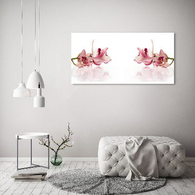 Glasbild Orchidee