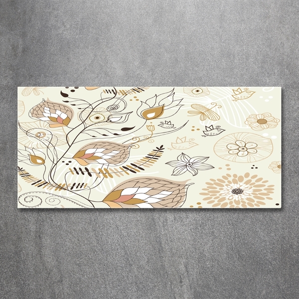 Foto glasbild Ornamente