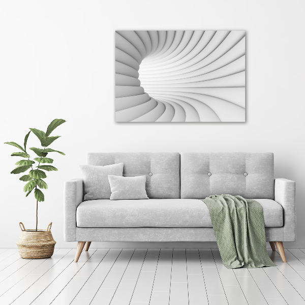 Glasbild Abstrakter Tunnel