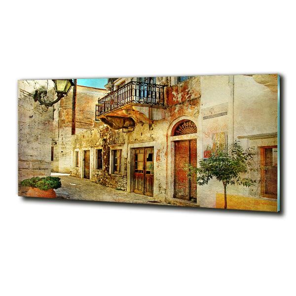 Foto glasbild Straßen in Griechenland