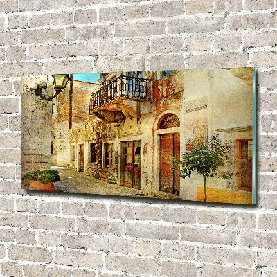 Foto glasbild Straßen in Griechenland