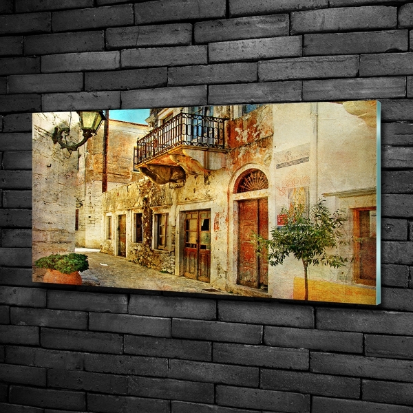 Foto glasbild Straßen in Griechenland