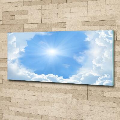 Glasbild Wolken am Himmel