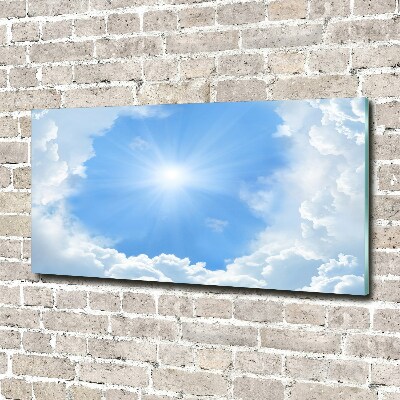 Glasbild Wolken am Himmel