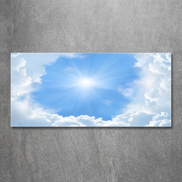 Glasbild Wolken am Himmel