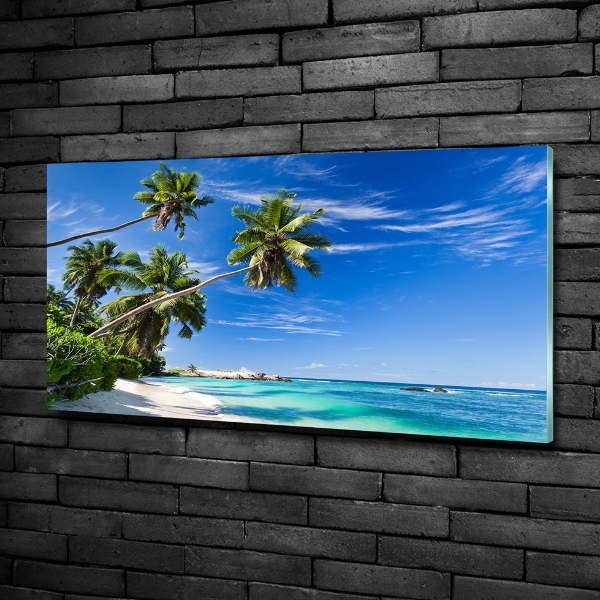 Foto glasbild Tropischer Strand