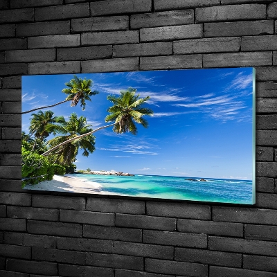 Foto glasbild Tropischer Strand
