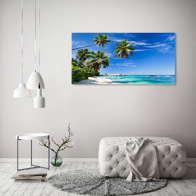 Foto glasbild Tropischer Strand