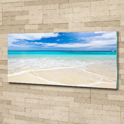 Foto glasbild Tropischer Strand