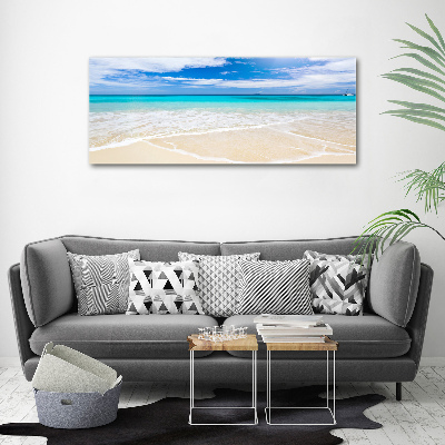Foto glasbild Tropischer Strand