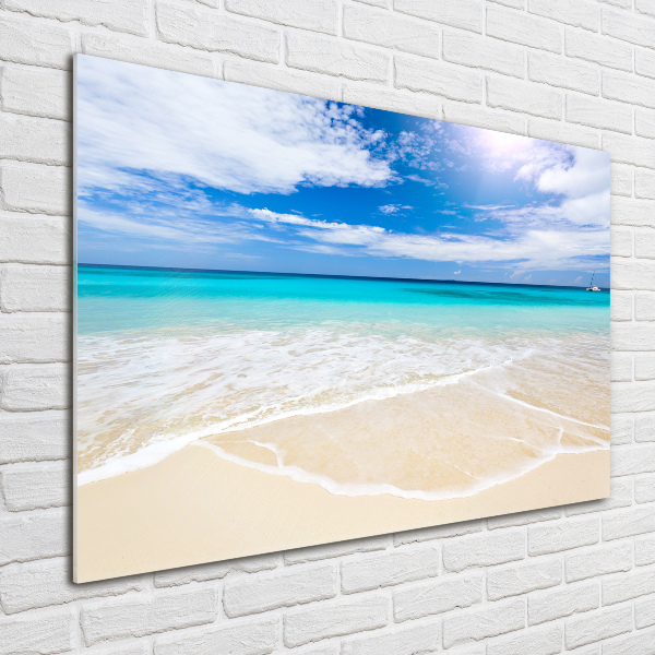 Foto glasbild Tropischer Strand