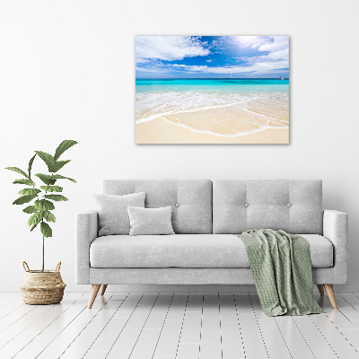 Foto glasbild Tropischer Strand