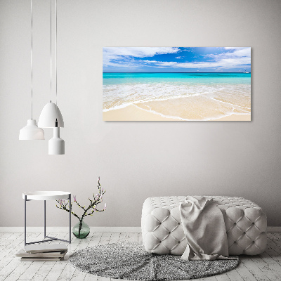 Foto glasbild Tropischer Strand