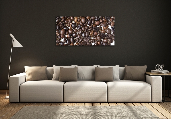 Glasbild Kaffeebohnen