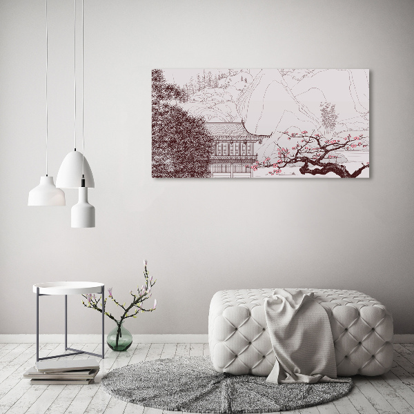 Foto glasbild Chinesische Landschaft