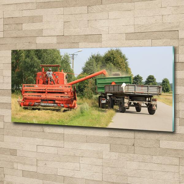 Bild auf glas Mähdrescher