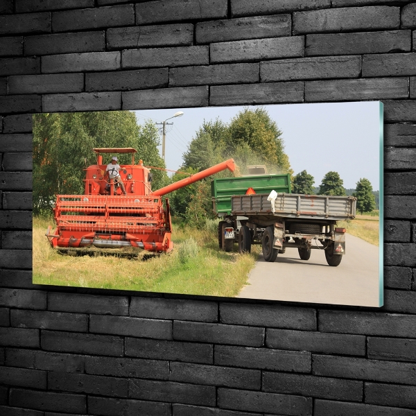 Bild auf glas Mähdrescher