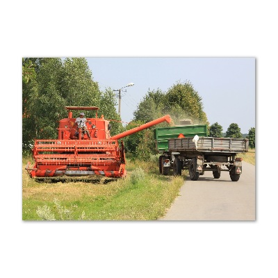 Bild auf glas Mähdrescher