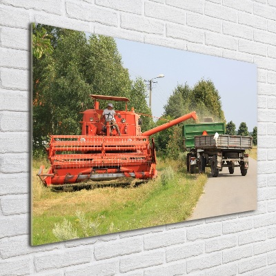 Bild auf glas Mähdrescher