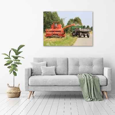 Bild auf glas Mähdrescher