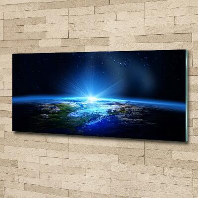 Glasbild Planet Erde