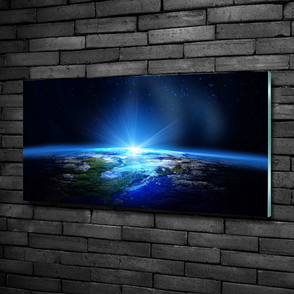 Glasbild Planet Erde