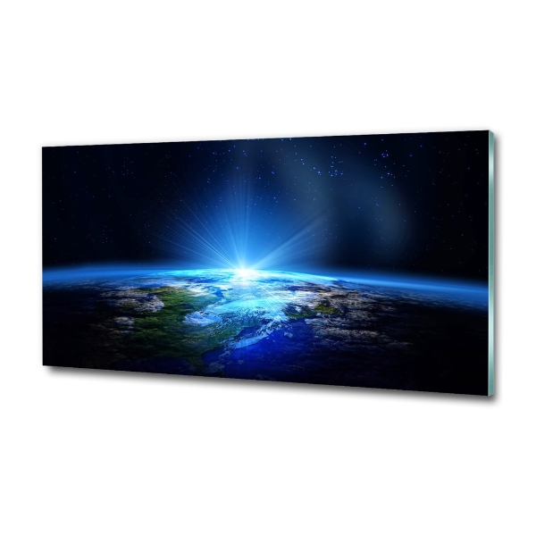 Glasbild Planet Erde