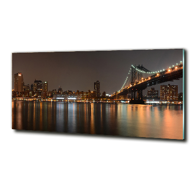 Glasbild Zwischen den Brücken