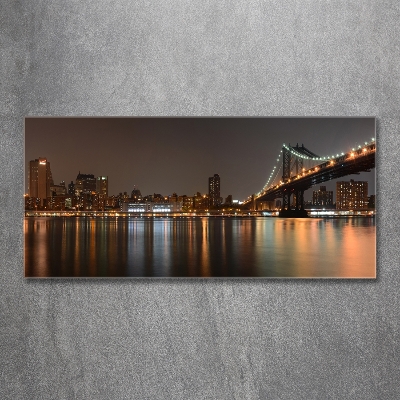 Glasbild Zwischen den Brücken