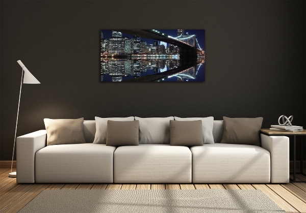 Glasbild Brooklyn Bridge