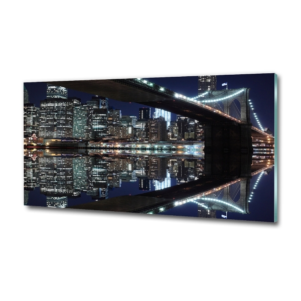 Glasbild Brooklyn Bridge