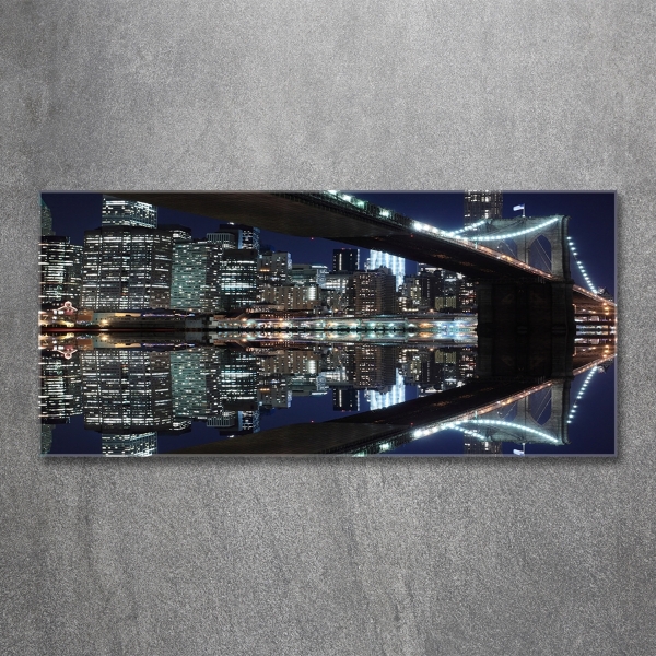 Glasbild Brooklyn Bridge