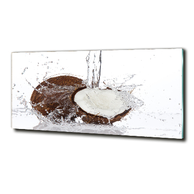 Foto glasbild Kokosnuss