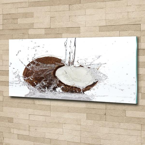 Foto glasbild Kokosnuss