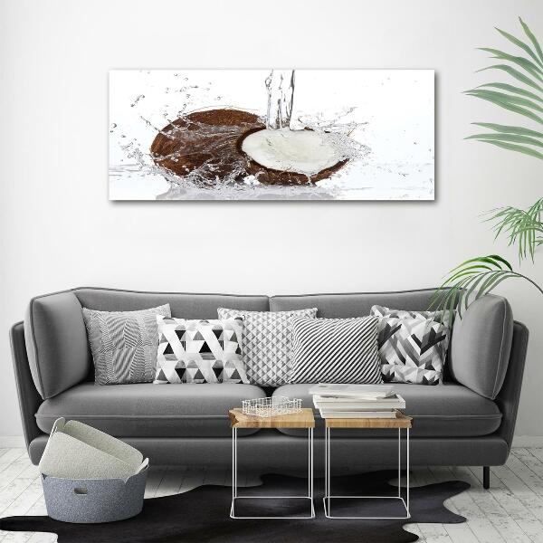 Foto glasbild Kokosnuss