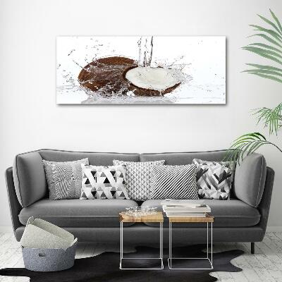 Foto glasbild Kokosnuss