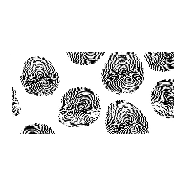 Foto glasbild Fingerabdrücke