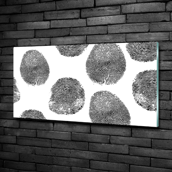 Foto glasbild Fingerabdrücke