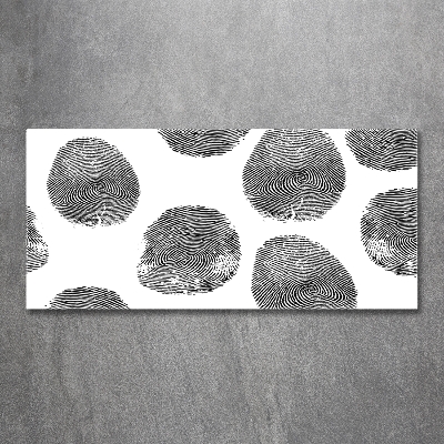 Foto glasbild Fingerabdrücke