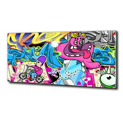 Foto glasbild Graffiti