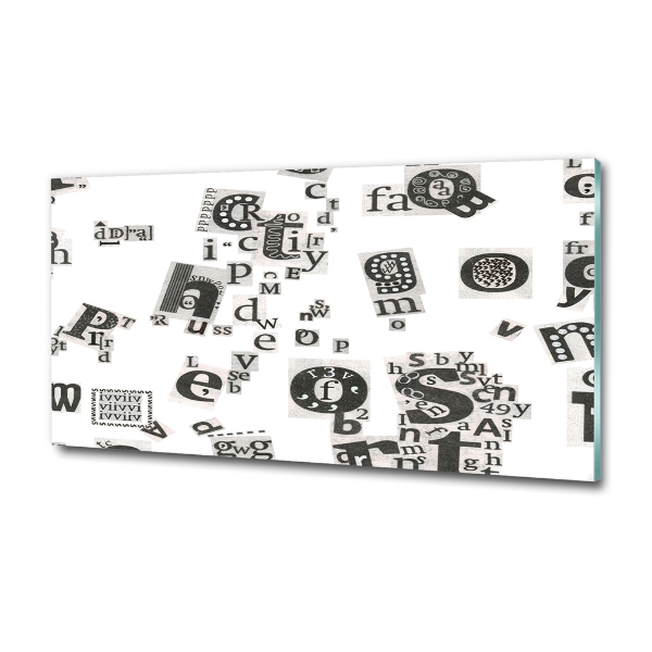 Foto glasbild Leserbriefe aus einer Zeitung