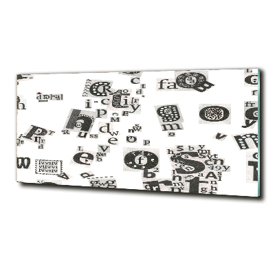 Foto glasbild Leserbriefe aus einer Zeitung