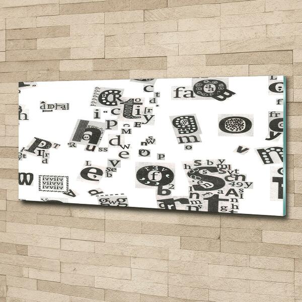 Foto glasbild Leserbriefe aus einer Zeitung